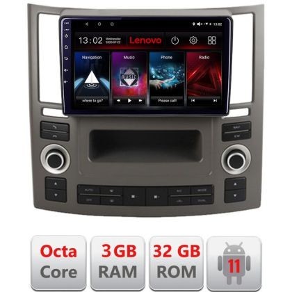 Navigatie Infiniti FX45 2007-2009 Android radio gps internet Octa Core 3+32 fx45-old+EDT-E509 LENOVO LITE CarStore Technology