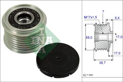 INA 535 0239 10 Sistem roata libera, generator foto