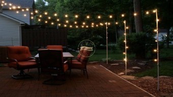 Ghirlanda Luminoasa Alba, de Exterior, Cablu Alb, Lumina calda/rece, Lungime 24 m, cu 2 Led/m, Glob Transparent