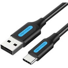 Cablu alimentare si date Vention, USB 2.0 (T) la USB Type-C (T), 1m rata transfer 480 Mbps, invelis PVC, negru, &amp;quot;COKBF&amp;quot; (timbru verde 0.18 l