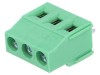 Regletă de conexiuni PCB 90&deg; 3 piste 5,08mm 16A