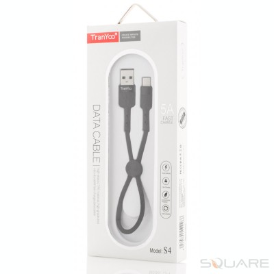 Cabluri Tranyoo, S4, USB Type-C Cable, 5A, 30cm foto