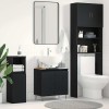 VidaXL Dulap chiuvetă de baie, stejar negru 58x33x60 cm lemn prelucrat
