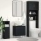 vidaXL Dulap chiuvetă de baie, stejar negru 58x33x60 cm lemn prelucrat