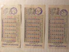 3 Bilete Pronosport 1958 foto
