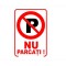 Autocolant PVC &rdquo;NU PARCATI &rdquo; A4