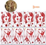 Set de 8 foi cu autocolante de Halloween Anisqui, rosu, PVC