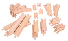 Set sine drepte si curbe (24 piese) PlayLearn Toys foto