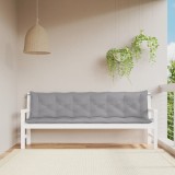 Gossi perne banca de gradina 2 buc., gri, 200x50x7cm, tesatura oxford