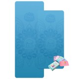 Cumpara ieftin Set Yoga Mama-Copil, saltele asortate si carduri incluse - Wave, albastru