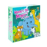 Cumpara ieftin Where's The Monkey and Friends 4 Board Books Collection Set Age 0-5(Where's The Elephant, Monkey, Tiger, Zebra)