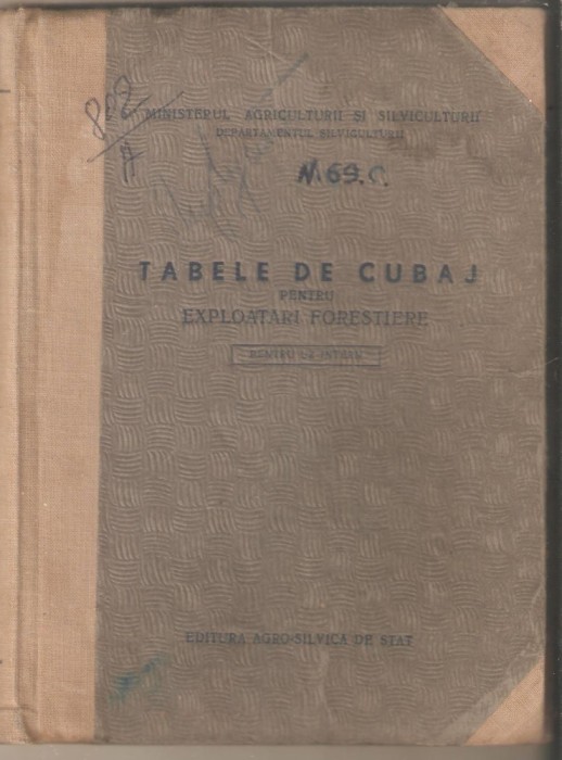 Tabele de cubaj