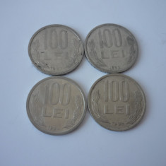 100 LEI 1992, 1993, 1994, 1995 LOT 4 BUC.