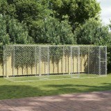 Cușcă pentru c&acirc;ine Argintiu 600 x 200 x 200 cm Oțel Galvanizat