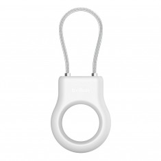 Sistem de blocare AirTag, Belkin, Compatibil cu Apple, Alb/Argintiu