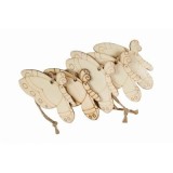 Accesorii creatie - lemn pirogravura - fluture, 7x7cm, set 5 buc, Colorarte