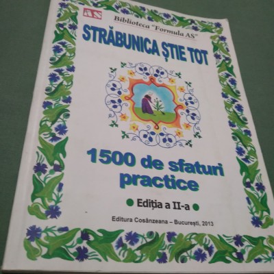STRABUNICA STIE TOT -1500 DE SFSTURI PRACTICE foto