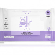 Naif Baby & Kids Lotion Wipes Șervețele umede pentru nou-nascuti si copii 54 buc