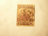 Timbru Newfoundland Canada colonie britanica 1919 Caribu 4c stampilat