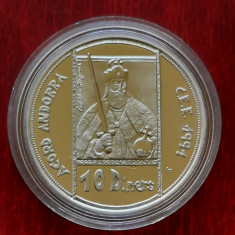 Moneda de argint 925 - 10 Diners "Joan Marti" ECU, Andorra 1992 - A 3449