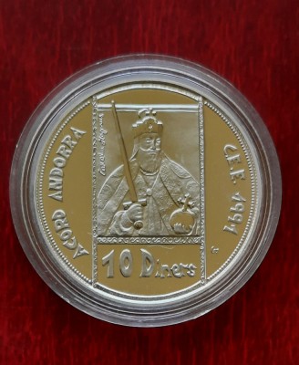 Moneda de argint 925 - 10 Diners &amp;quot;Joan Marti&amp;quot; ECU, Andorra 1992 - A 3449 foto