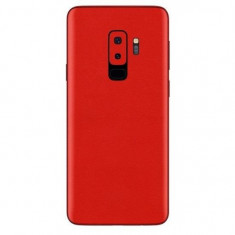 Set Folii Skin Acoperire 360 Compatibile cu Samsung Galaxy S9 Plus (Set 2) - ApcGsm Wraps Cardinal Red