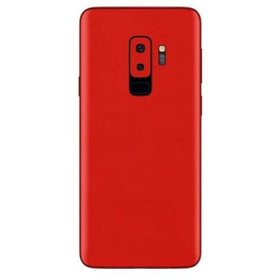 Set Folii Skin Acoperire 360 Compatibile cu Samsung Galaxy S9 Plus (Set 2) - ApcGsm Wraps Cardinal Red foto
