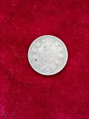 50 bani 1900 argint .Romania foto