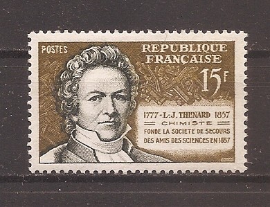 Franta 1957 - 100 de ani de la moartea lui Th&amp;eacute;nard, MNH foto
