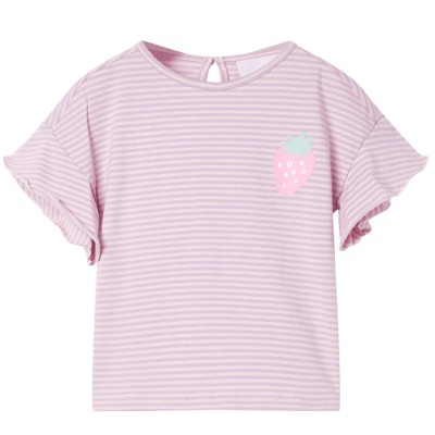 Tricou pentru copii cu m&amp;acirc;neci cu volane, lila, 92 foto