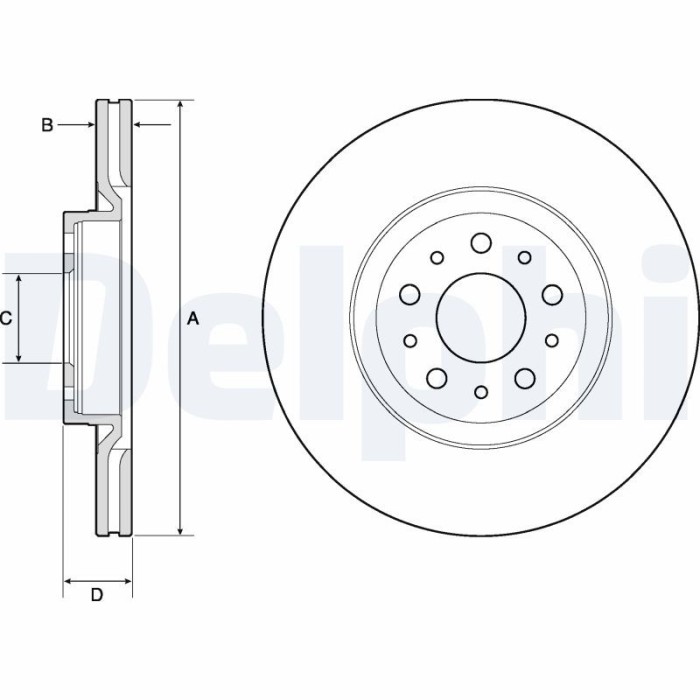 DELPHI BG4797C Disc frana