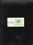 Rar! Bosnia Hertegovina 5000 dinari dinara 1993 seria02025569 overprint Zenica