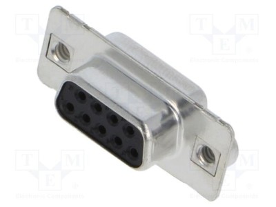 Conector D-Sub 9 pini mamă lipire aurit 7,5A CONEC foto