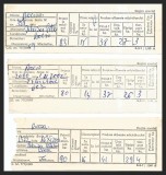 LOT 3 X BONURI VECHI DE MĂCINIȘ, MOARA BOCȘA - BON CU UIUM REȚINUT DE MĂCINĂTOR - FĂINĂ, URUIALĂ, TĂR&Acirc;ȚE