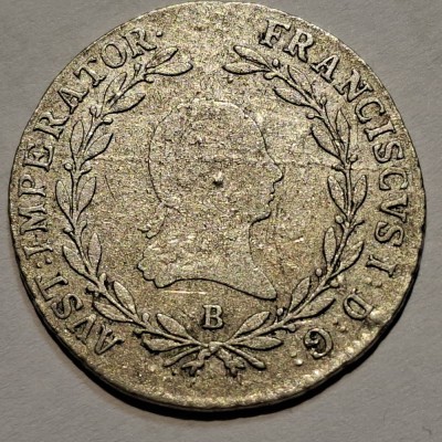 Austria 20 kreuzer 1815 B argint Francisc l foto