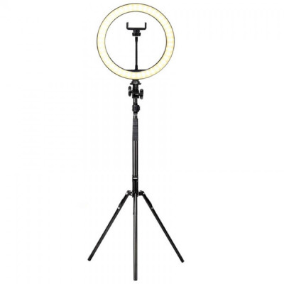 Lampa circulara 18 inch cu trepied, 3 faze lumina foto