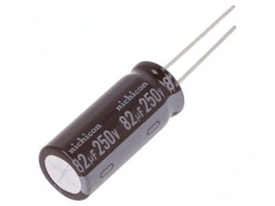 Condensator Electrolitic THT 82uF 250V 12.5x31.5mm foto