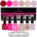 Cumpara ieftin Set 6 Oje Semipermanente SensoPRO Milano, BELLA Radiance
