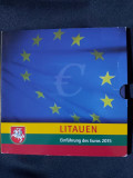Euro set - Lituania 2015 de la 1 cent la 2 euro, 8 monede