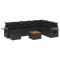 Patio Sofa Set 9-Locuri Black - 1