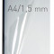 Coperti Plastic Pvc Cu Sina Metalica 1.5mm, Opus Easy Open - Transparent Mat/negru