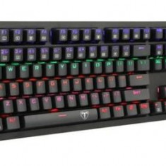Tastatura mecanica T-Dagger Bermuda, iluminare rainbow, gaming (Negru)