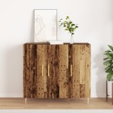 vidaXL Sideboard din lemn vechi, 90x34x80 cm, din lemn masiv recuperat