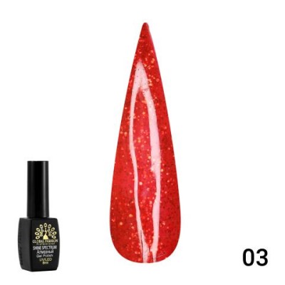Oja semipermanenta Shine Spectrum Red, 8 ml 03 foto
