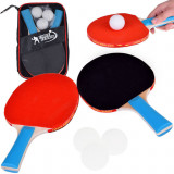 Mingi de ping-pong din lemn + 3 bile de tenis de masă SP0768