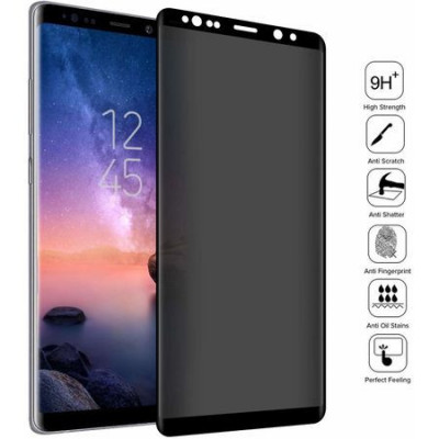 Folie sticla privancy 5D case friendly Samsung Galaxy Note 8 GloMax securizata foto