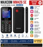 Telefon Mobil Maxcom Comfort MM426 SE Dual SIM Negru , Buton SOS, Taste Mari
