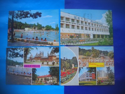 HOPCT LOT 2671 -IP-BAILE FELIX -JUD BIHOR-4 CARTI POSTALE-CIRCULATE foto