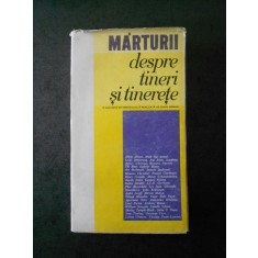 CARO ROMAN - MARTURII DESPRE TINERI SI TINERETE