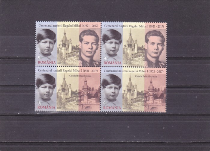 ROMANIA 2021 - CENTENARUL NASTERII REGELUI MIHAI I, TETE - BECHE, MNH - LP 2343.